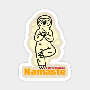 holy wellness namaste Magnet