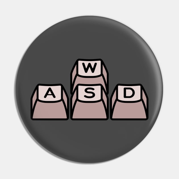 WASD Keys Pin by Azafran