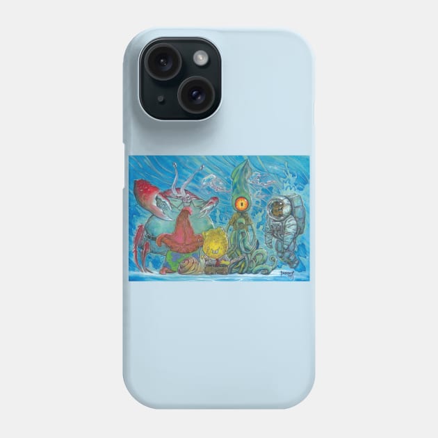 Spongerobert Strangepants and Friends Phone Case by MikeDubisch