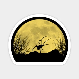 Spider under the moon Magnet