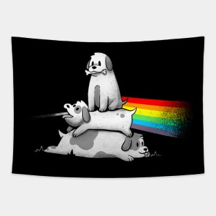 Bark Side of the Moon - Cute Dog Music Gift Tapestry
