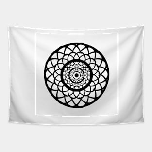 Round graphic, geometric decorative, mandalas or henna design in vector. Tapestry