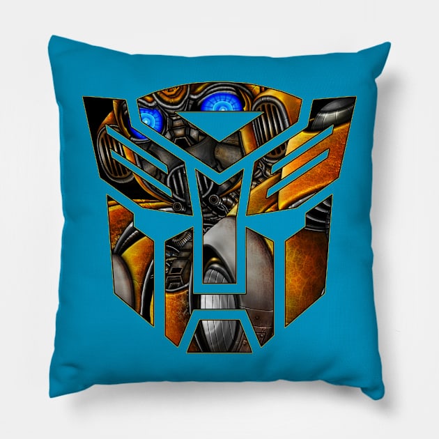 BUMBLEBEE Pillow by HornArt