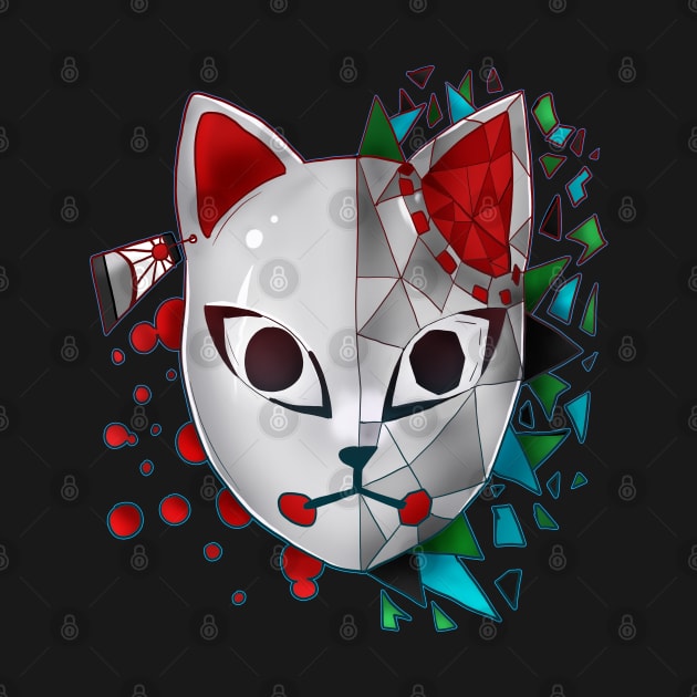 Demon Cat Mask by GhostFox_Designs