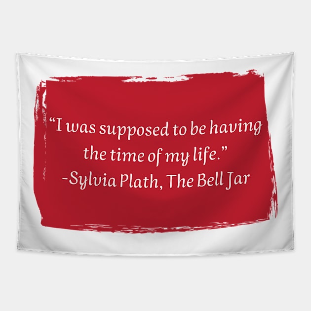 Sylvia Plath Tapestry by HappyBird