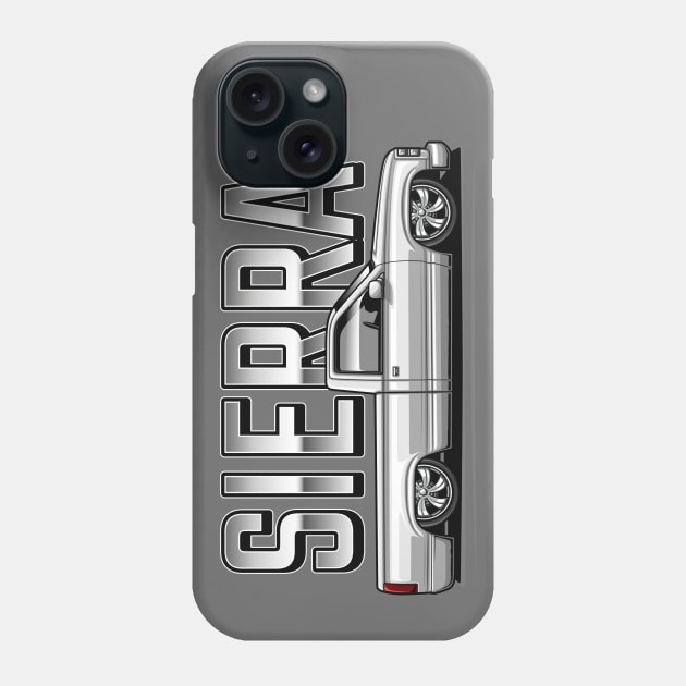 The Sierra Pickup Truck (Summit White) Phone Case by Jiooji Project