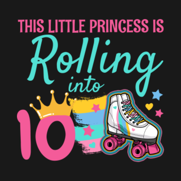 Discover 10th Birthday Roller Skate - 10th Birthday - T-Shirt