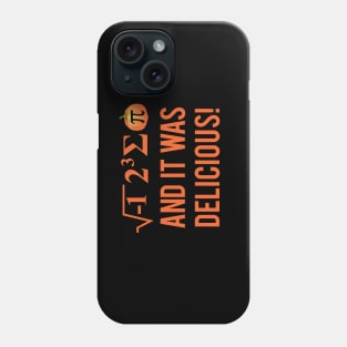 Gift for Nerds Math Pun Pumpkin Pi Equation Phone Case