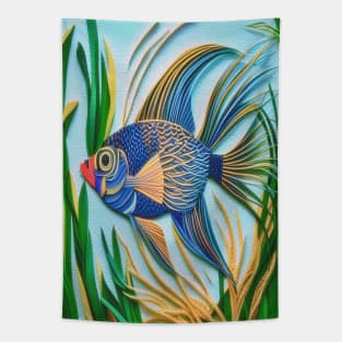 Quilled Fish Tapestry