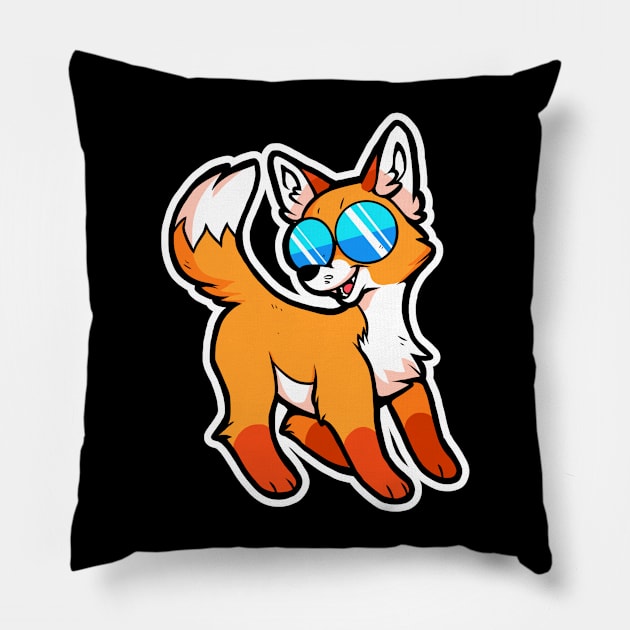 Rad Fox Pillow by arkay9