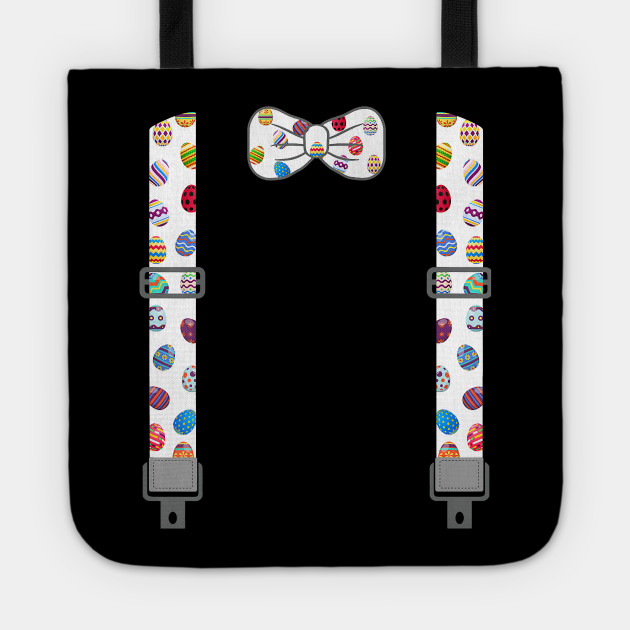 Easter Eggs Bow Tie Suspenders Egg Hunting Bunny Easter Football
