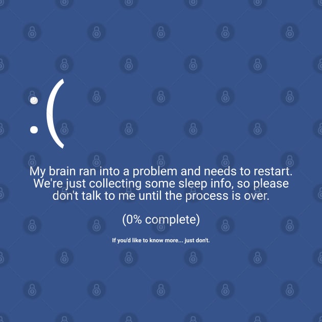 My brain ran into a problem by ShirtBricks