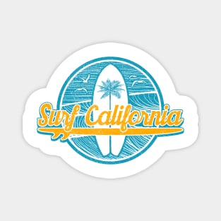Surf California (Blue & Orange) Magnet