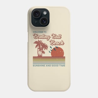 Bowling Ball Beach Retro Sunset - Bowling Ball Beach Phone Case