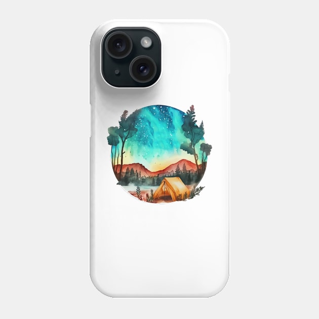 Camping Is My Happy Place Phone Case by RKP'sTees