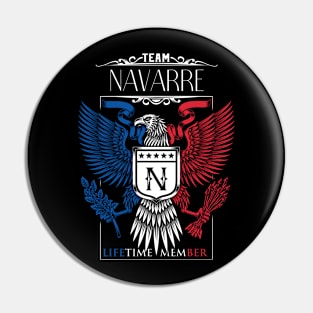 Team Navarre Lifetime Member, Navarre Name, Navarre Middle Name Pin