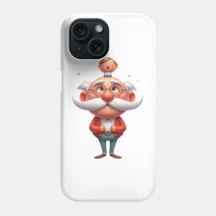 Copy of Cute Grandpa With Grandson Phone Case