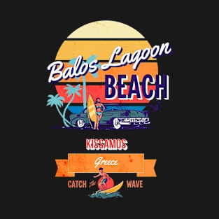 Balos Lagoon Beach Greece Vintage-Style T-Shirt