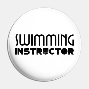 Swimming instructor, swimming learning, swim teacher v1 Pin