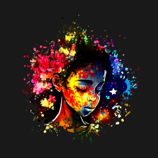 African girl watercolor T-Shirt