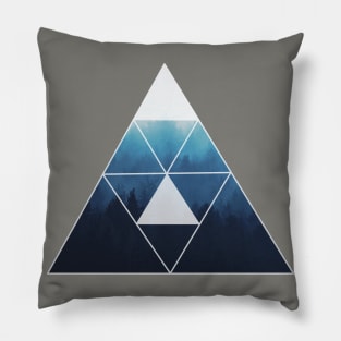 Geometry Misty Forest Pillow