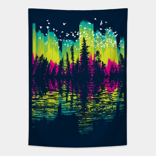 Aurora Migration Tapestry by Daletheskater