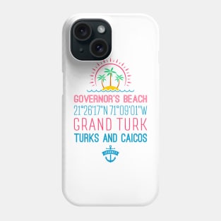 Governor's Beach, Grand Turk, Turks and Caicos Islands Phone Case