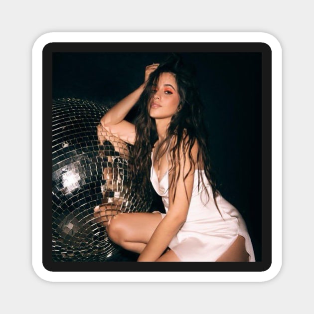 camila with withe Magnet by Pop-clothes