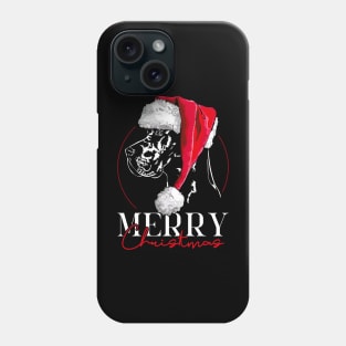 Santa Great Dane Merry Christmas dog gift Phone Case