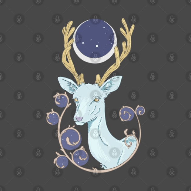 The white stag by EruannieCaline