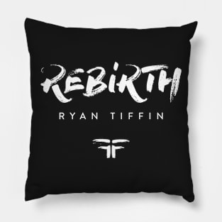 Rebirth Ryan Tiffin Logo Shirt (White) Pillow