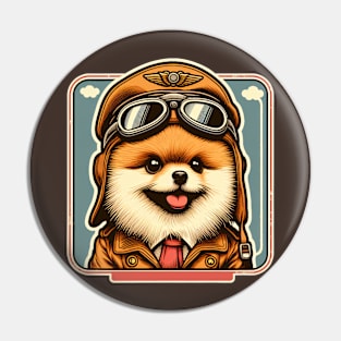 Pomeranian Pilot Pin