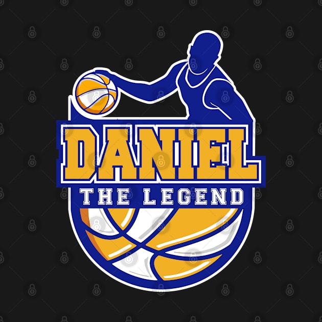 Daniel The Legend Basketball Custom Player Your Name by Baseball Your Name