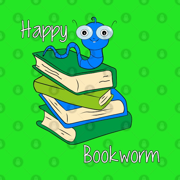 Happy Bookworm_2 by DitzyDonutsDesigns