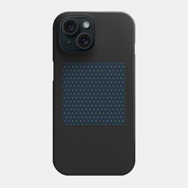 Pastel Polka Dot Dark Phone Case by Blue-Banana