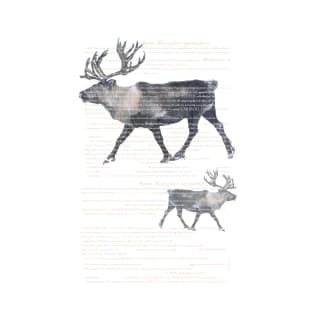 Two Reindeers. T-Shirt