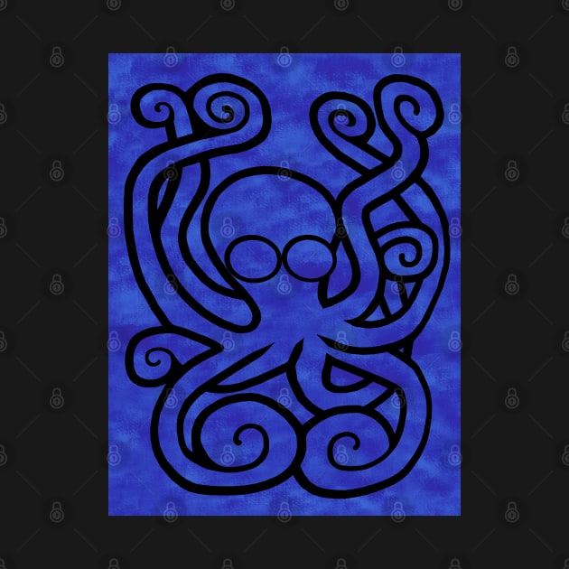 Octo-Doodle-Pus Blue by BlakCircleGirl