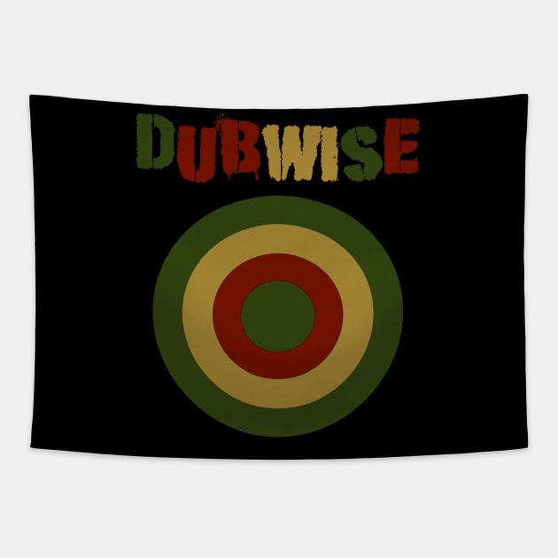 Dubwise-RastaTarget Tapestry by AutotelicArt