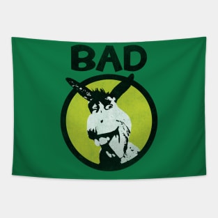 Bad Ass Cartoon Donkey Funny Style Distressed Look Tapestry