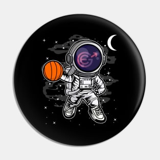 Astronaut Basketball Evergrow EGC Coin To The Moon Crypto Token Cryptocurrency Blockchain Wallet Birthday Gift For Men Women Kids Pin