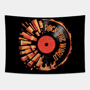 Vintage style, classic, vinyl record Tapestry