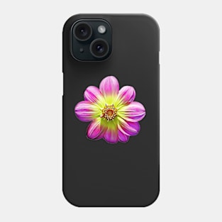 Dahlia Collarette Floral Painted Style Pattern Phone Case