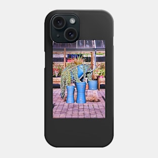 Garden Shop Stilllife in Blue Phone Case