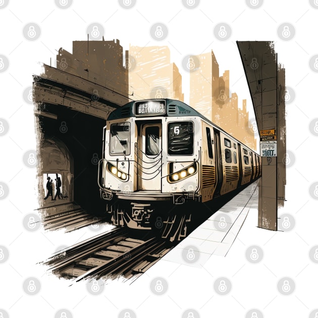 NYC Subway Illustration by Nysa Design