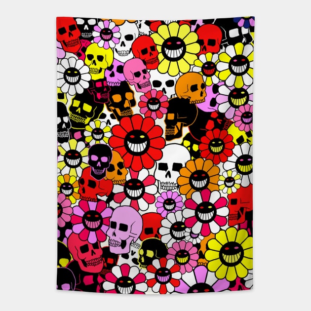 MURAKAMI (RED) Tapestry by OLIVER HASSELL