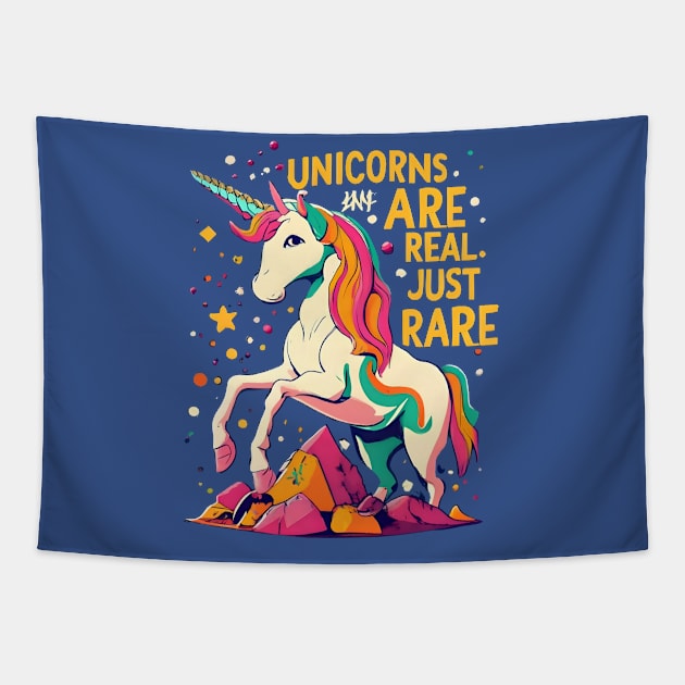 Unicorn are real just rare Tapestry by Just-One-Designer 