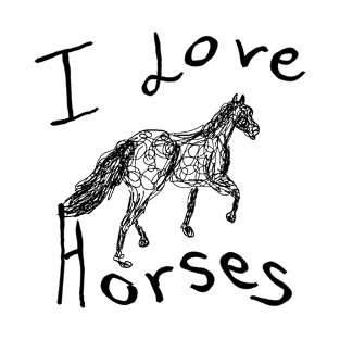 I Love Horses light T-Shirt