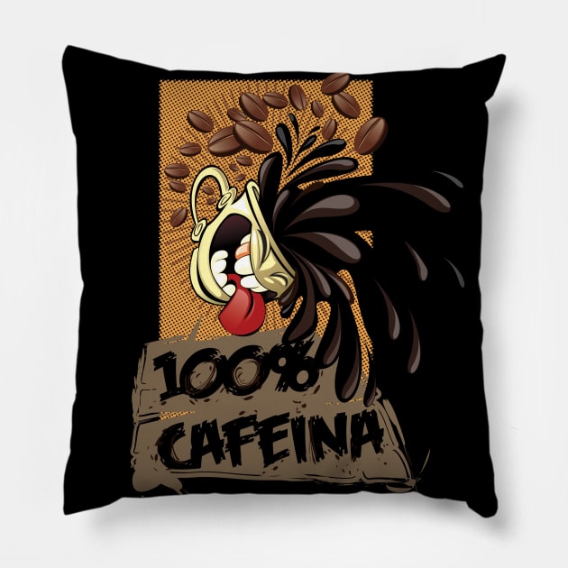 100% caffeine Pillow by Rusticman