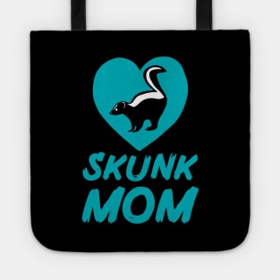 Skunk Mom for Skunk Lovers, Blue Tote