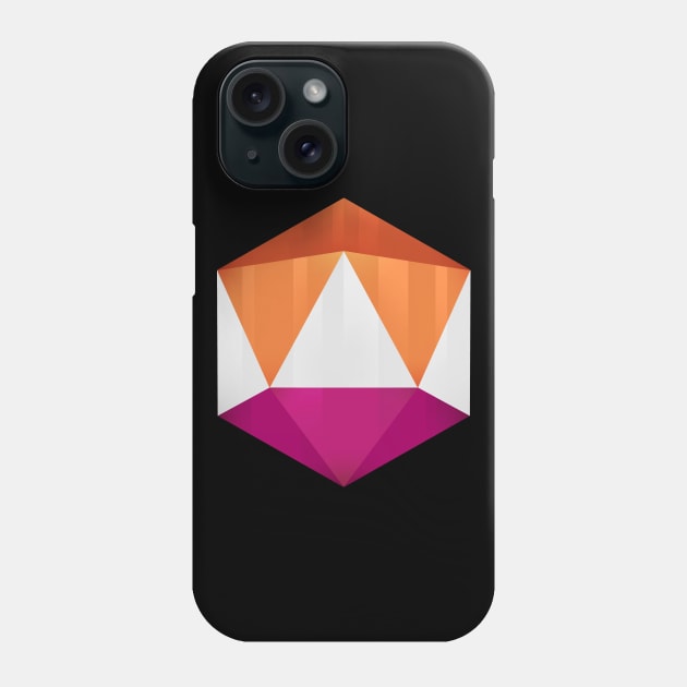 Life is Strange 3 True Colors Steph Gingrich D20 Dice lesbian pride LGBT flag v2 Phone Case by miryinthesky